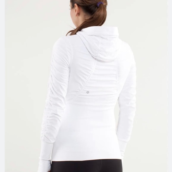 Lululemon Dance Studio Jacket White Reversible Women's size 4 - Picture 2 of 8